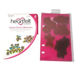 Heartfelt Creations Tweet Cherry Blossoms Cling Stamps Bird Floral